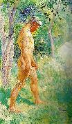 Carl Larsson manlig modell-forstudie till midvinterblot Spain oil painting artist